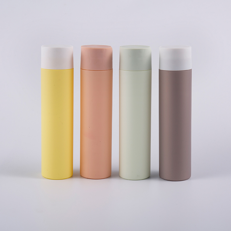 Meerdere kleuren Soft Touch ronde vorm 250 ml reinigingsfles met schijfdop