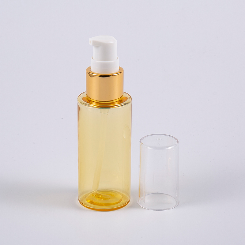 Semi-transparante kleur ronde vorm 50 ml PETG dikwandige lotionfles met pomp Semi-transparante kleur ronde vorm 50 ml PETG dikwandige lotionfles met pomp