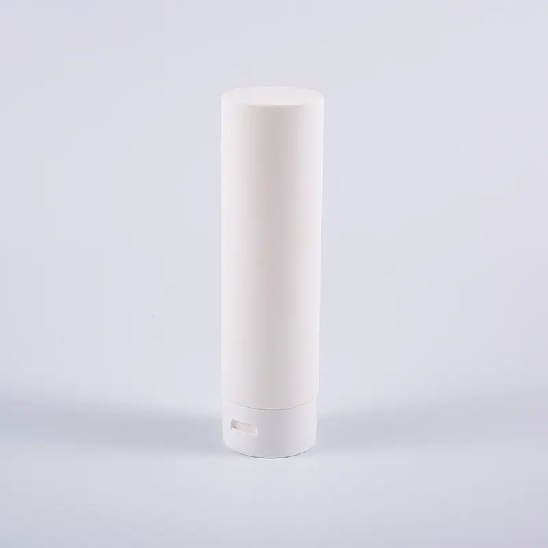 Witte Soft Touch ronde omgekeerde 180 ml PE haarconditioner reinigingsfles met flip-top dop