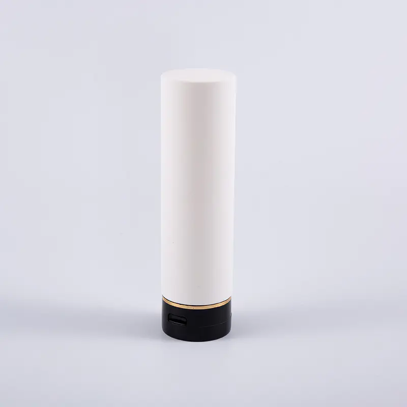Witte Soft Touch ronde omgekeerde 180 ml PE haarconditioner reinigingsfles met flip-top dop