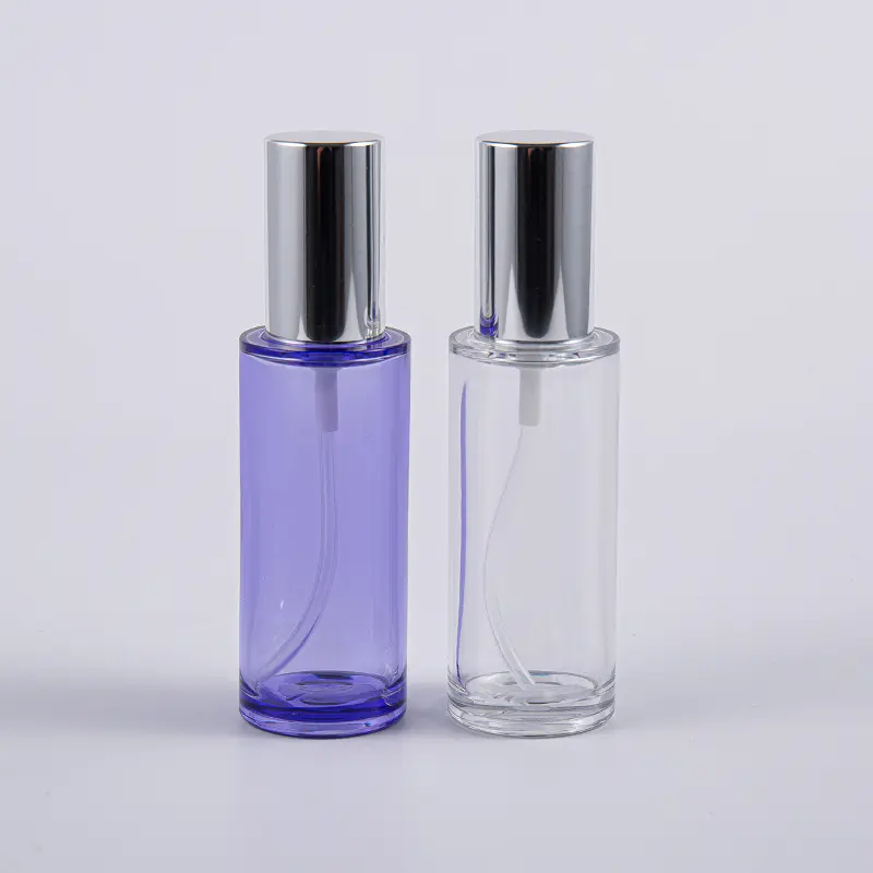 Hoge kwaliteit ronde lotionfles van 35 ml met aluminium pomp voor reizen