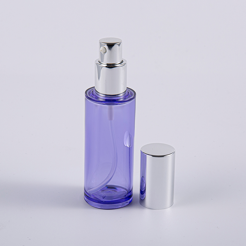 Hoge kwaliteit ronde lotionfles van 35 ml met aluminium pomp voor reizen