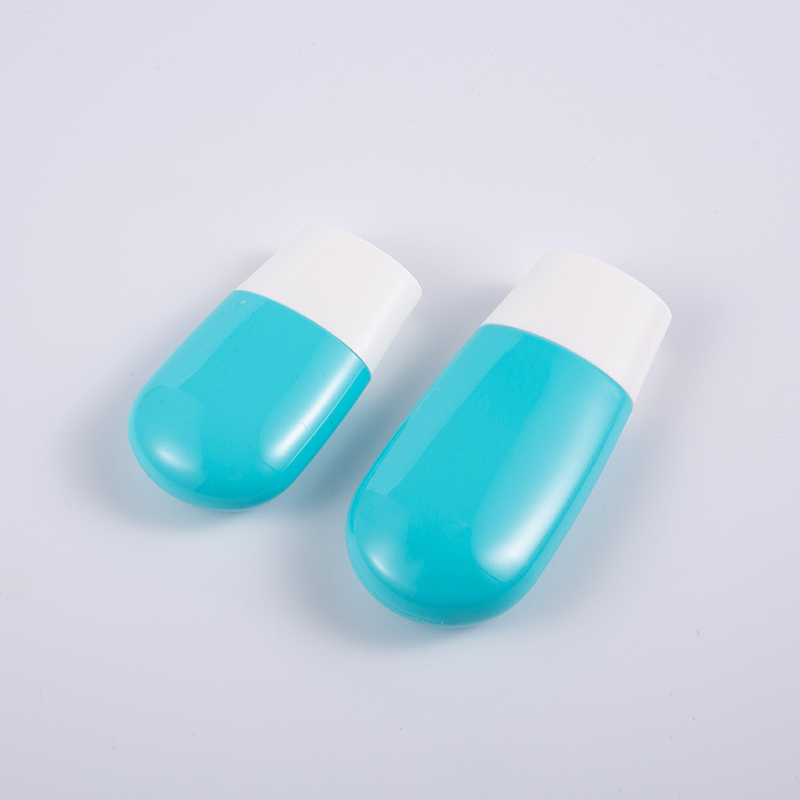 Eco-Friendly Travel Essential 30 ml en 50 ml premium blauwe PE-zonnebrandcrèmefles