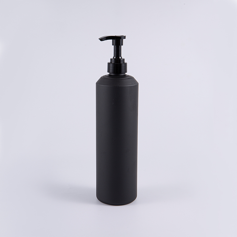 Witte en zwarte Soft Touch ronde grote PE-reinigingspompfles van 1000 ml Witte en zwarte Soft Touch ronde grote PE-reinigingspompfles van 1000 ml