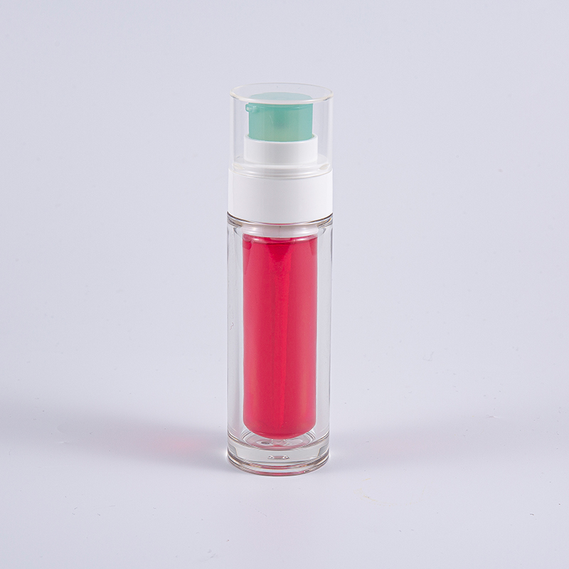 Doorzichtige PETG-fles met meerlaagse composiet binnenzak 30 ml 50 ml vacuümfles met pomp
