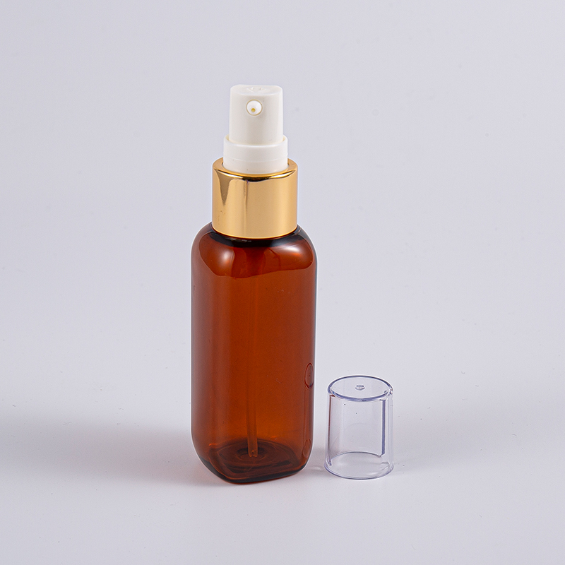Reizen Gebruik 50 ml Petg vierkante fles met pomp